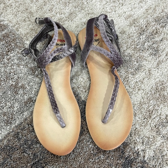 Alpine Swiss purple gladiator sandals - Picture 1 of 8